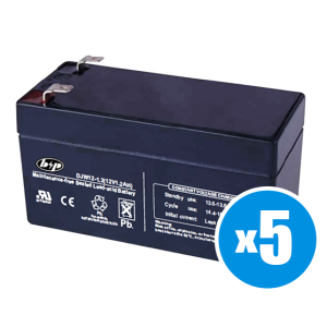 B&P - 5άδα Μπαταρίες 12V 1.3Ah