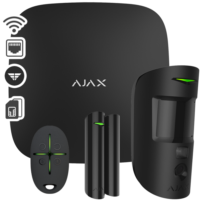 AJAX - STARTER KIT CAM PLUS BLACK