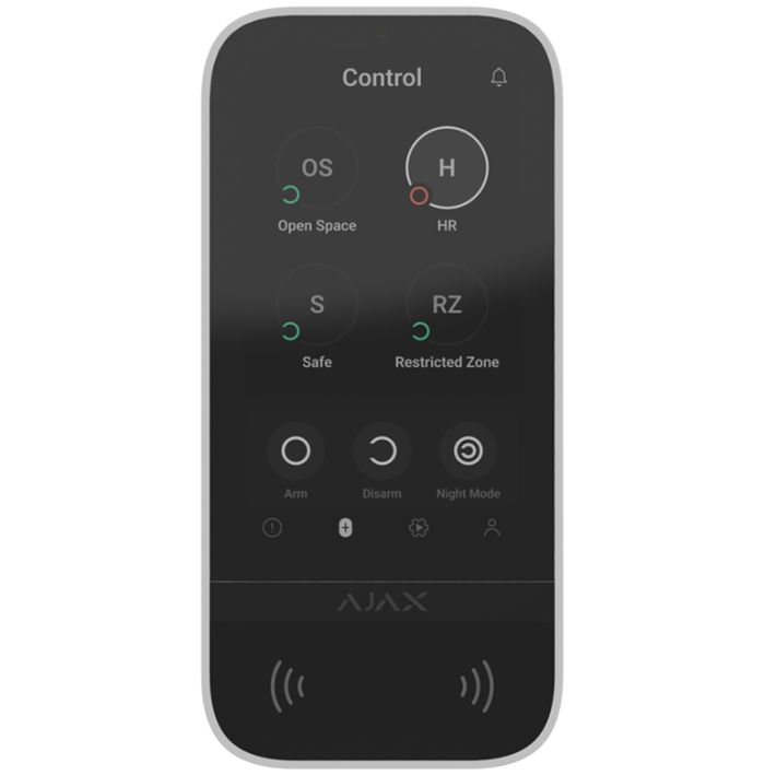 AJAX - KEYPAD TOUCHSCREEN WHITE